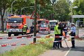 Unfall zwischen zwei KVB Bahnen Koeln Hoehenhaus Im Weidenbruch P188